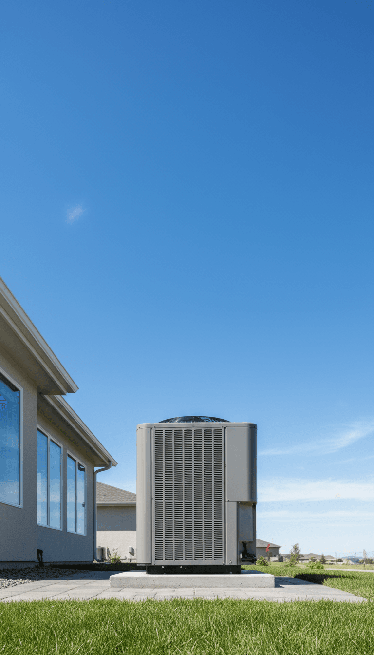 Air conditioning outdoor unit installed professionally